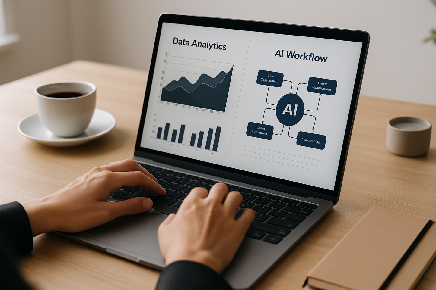 Premium workspace with AI analytics